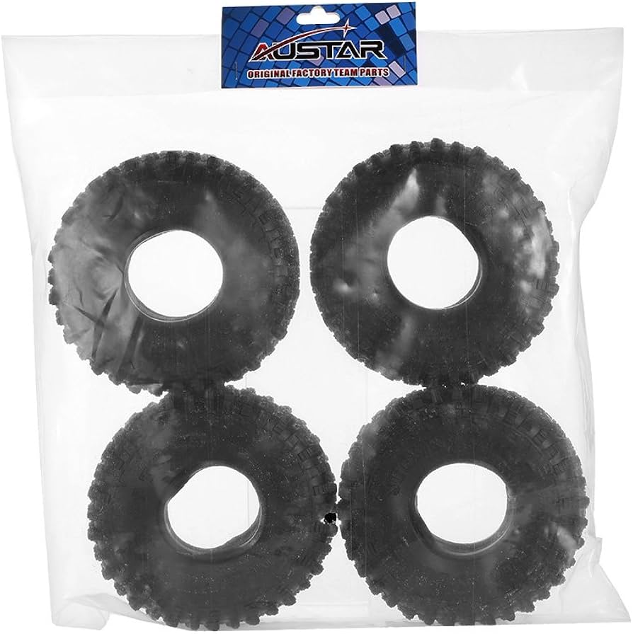 ラジコン Axial スケールクローラー RC4WD Amazon | Goolsky 4本 タイヤ 1.9インチ 120mmロック クローラー